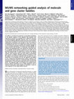 Research paper thumbnail of MS/MS networking guided analysis of molecule and gene cluster families