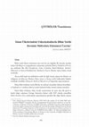 Research paper thumbnail of İslam Ülkelerindeki Yüksekokullarda Bilim Tarihi Dersinin Müfredata Eklenmesi Üzerine; Çeviren Salim AYDÜZ