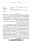 Research paper thumbnail of A high-sensitivity in situ optical diagnostic technique for laser cleaning of transparent substrates