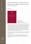 Research paper thumbnail of Le pouvoir impérial dans les provinces syriennes. Représentations et célébrations d'Auguste à Constantin (31 av. J.-C.-337 ap. J.-C.) [Brill, Leiden-Boston, 2011]