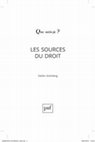 Research paper thumbnail of LES SOURCES DU DROIT (PUF, Que sais-je ?)