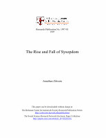 Research paper thumbnail of Rise and Fall of Sysopdom