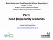 Research paper thumbnail of Sotiropoulou_31102016_Part I Food (In)security scenarios