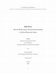 Research paper thumbnail of Bad Press: How the Media Impact Security Decisionmaking in Liberal Democratic States