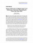 Research paper thumbnail of Absence of Diversity in Collegiate Upper-Level Mathematics Classrooms: Perpetuating the "White Male Math Myth" [Editorial]