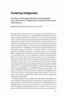 Research paper thumbnail of Fostering Indigeneity: The Role of Aboriginal Mothers and Aboriginal Early Child Care in Responses to Colonial Foster-Care Interventions