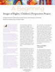 Research paper thumbnail of A beginning: Images of rights: Children’s perspectives project