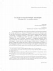 Research paper thumbnail of Les concepts en sciences de l’Antiquité : mode d’emploi. Chronique 2014 – Les transferts culturels