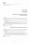 Research paper thumbnail of Aplicación de la mediación extrajudicial juvenil en la delincuencia adulta / Applying juvenile extrajudicial mediation in adult crime