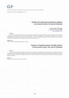 Research paper thumbnail of Análisis de la aplicación de políticas públicas en el sector turismo. El caso de Colombia /  Analysis of implementation of public policies in the tourism sector. The case of Colombia