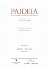 Research paper thumbnail of L’elegia di Elefantina (adesp. el. 27 W.2 = adesp. 12 G.-P.2): carme unitario o catena simposiale?, «Paideia», LXXI, 2016, 29-50