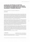 Research paper thumbnail of Le Puig de les Forques, un secteur périphérique d'Illiberis (Elne, 66-France) au cours du deuxième âge du Fer. Fouilles anciennes et données récentes