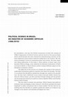 Research paper thumbnail of "Political Science in Brazil: an analysis of academic articles (1996-2015)", Sociologia e Antropologia, vol.7, n.2, agosto, 2017