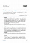 Research paper thumbnail of Referéndum constitucional en Italia y plebiscito territorial en Brasil. Un enfoque sistémico de gobernanza / Constitutional referendum in Italy and territorial plebiscite in Brazil. A Systemic Governance Approach