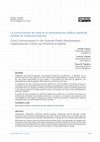 Research paper thumbnail of La comunicación de crisis en la administración pública española: análisis de evidencia empírica