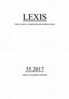 Research paper thumbnail of Di alcune possibili sequenze simposiali nei Theognidea (vv. 323-328, 595-598, 1171-1176), «Lexis», XXXV, 2017, 63-89