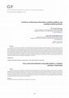 Research paper thumbnail of Confianza, instituciones informales y políticas públicas, una compleja relación pendular
/ Trust, informal institutions and public policies, a complex pendular relationship