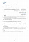 Research paper thumbnail of Evolución de modelos y enfoques para el análisis de la "acción pública": del discurso a una nueva dinámica normativa / Evolution of models and approaches to the analysis of "public action": from speech to dynamic new rules