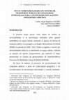 Research paper thumbnail of NOVAS TERRITORIALIDADES DO SISTEMA DE TRANSPORTE PÚBLICO DE PASSAGEIROS: ESTRATÉGIAS PARA CONTINUIDADE DOS AGENTES OPERADORES (2008-2012)