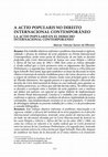 Research paper thumbnail of LA ACTIO POPULARIS EN EL DERECHO INTERNACIONAL CONTEMPORÁNEO