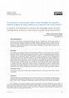 Research paper thumbnail of En busca de un marco para medir el valor intangible de la gestión
pública. Análisis de casos prácticos de evaluación del «valor público» /
In search of a framework to assess the intangible value of public
management. Analysis of real cases of public value assessment