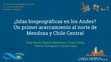 Research paper thumbnail of ¿Islas biogeográficas en los Andes? Un primer acercamiento al norte de Mendoza y Chile Central