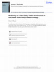 Research paper thumbnail of Modernity as a False Deity: Takfiri Anachronism in the Islamic State Group’s Media Strategy