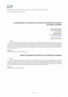 Research paper thumbnail of La participación en el urbanismo: los planes de ordenación urbanística municipal en Cataluña / Citizen Participation in Urbanism: Local Planning in Catalonia