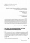 Research paper thumbnail of Atención al usuario y comunicación en los portales web de salud autonómicos en España / User support and communication in health web portals of the Spanish Autonomous Administrations