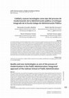 Research paper thumbnail of Calidad y nuevas tecnologías como ejes del proceso de modernización de la Administración pública: el enfoque integrado de la Escola Galega de Administración Pública / Quality and new technologies as axis of the process of modernization in the Public Administration: Integrated approach of the...