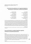 Research paper thumbnail of Priorización de problemas en las agendas legislativas autonómicas: instituciones y preferencias políticas / Issue prioritization in regional legislative agendas: institutions and political preferences