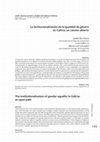 Research paper thumbnail of La institucionalización de la igualdad de género en Galicia: un camino abierto / The institutionalization of gender equality in Galicia: an open path