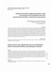 Research paper thumbnail of Análisis de la política migratoria llevada a cabo con el proceso de normalización de 2005: autorizaciones iniciales y posteriores renovaciones / Analysis of the 2005 regularization process immigration policy: initial authorizations and subsequent renewals