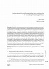 Research paper thumbnail of Autoevaluación y políticas públicas: una experiencia en escuelas primarias argentinas / Autoevaluation and Public Policies: an experience in Argentina's primary schools