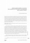 Research paper thumbnail of Redes de políticas públicas y promoción de la sociedad de la información. Una comparación entre Cataluña y Euskadi / Policy Networks and Information Society promotion. A comparison between Catalonia and Euskadi