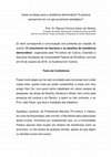 Research paper thumbnail of Quais as bases para a resistência democrática? É possível pensarmos em um agir puramente estratégico?