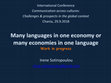 Research paper thumbnail of Many languages in one economy or many economies in one language