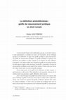 Research paper thumbnail of La définition aristotélicienne : greffe de raisonnement juridique en droit romain