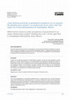 Research paper thumbnail of ¿Qué factores aumentan la aprobación al gobierno en un proyecto de infraestructura urbana? La construcción de la Línea 3 del Tren Ligero en el Área Metropolitana de Guadalajara, México / Which factors improve public acceptance of government in an urban infrastructure project? Building the Line 3 ...