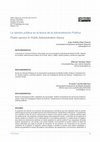 Research paper thumbnail of La opinión pública en la teoría de la Administración Pública / Public opinion in Public Administration theory