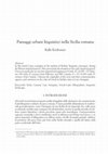 Research paper thumbnail of Paesaggi urbani linguistici nella Sicilia romana