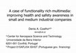 Research paper thumbnail of A case of functionality rich multimedia: improving health and safety awareness in small and medium industrial companies