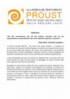 Research paper thumbnail of Sistema museale archeologico "Proust" - Manifesto