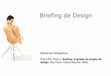 Research paper thumbnail of Briefing de design