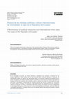 Research paper thumbnail of Eficacia de las medidas políticas e índices internacionales de criminalidad: el caso de la República de Ecuador / Effectiveness of political measures and international crime rates: The case of the Republic of Ecuador