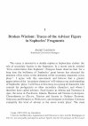 Research paper thumbnail of Broken Wisdom: Traces of the Adviser Figure in Sophocles' Fragments