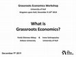 Research paper thumbnail of What is Grassroots Economics