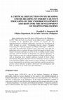 Research paper thumbnail of A CRITICAL REFLECTION ON MY READING AND RE-READING OF EMERITA QUITO'S THOUGHTS ON THE UNDERDEVELOPMENT AND HOPE FOR THE DEVELOPMENT OF FILIPINO PHILOSOPHY