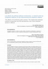 Research paper thumbnail of Los efectos de políticas públicas incoherentes. La relación entre los congresos médicos y el uso discrecional de la cesárea en México / The effects of incoherent public policies. The relationship between medical congresses and the discretionary use of the cesarean section in Mexico