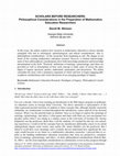 Research paper thumbnail of Scholars Before Researchers: Philosophical Considerations in the Preparation of Mathematics Education Researchers